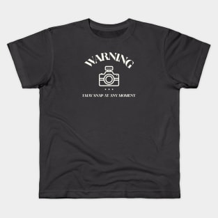 Funny Photography Design Kids T-Shirt